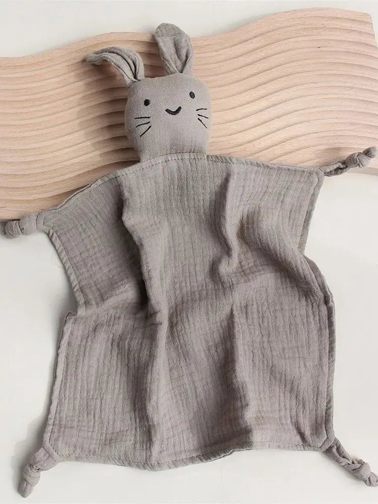 Organic Cotton Rabbit Muslin Comfort Blanket