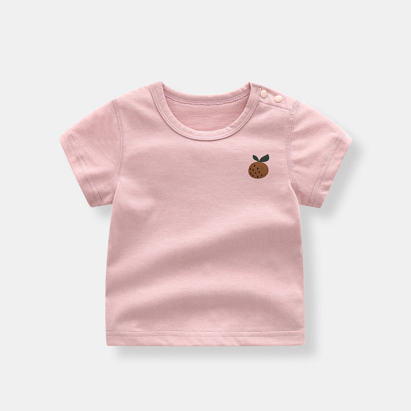 Organic Cotton Summer Baby Print Short Sleeve T-Shirt