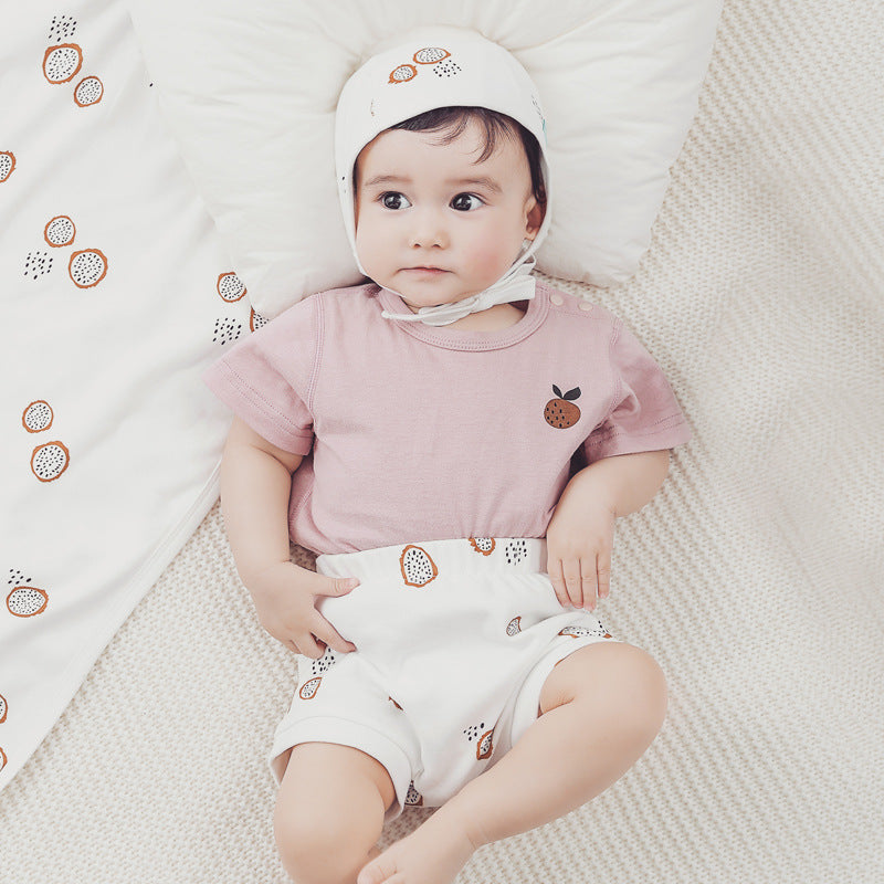Organic Cotton Summer Baby Print Short Sleeve T-Shirt