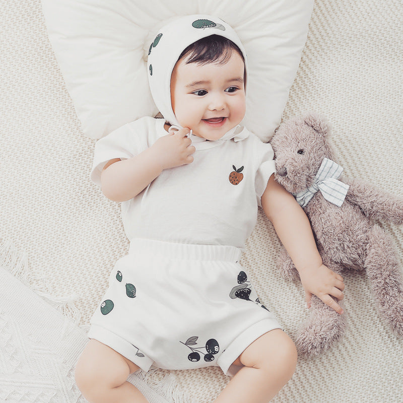 Organic Cotton Summer Baby Print Short Sleeve T-Shirt