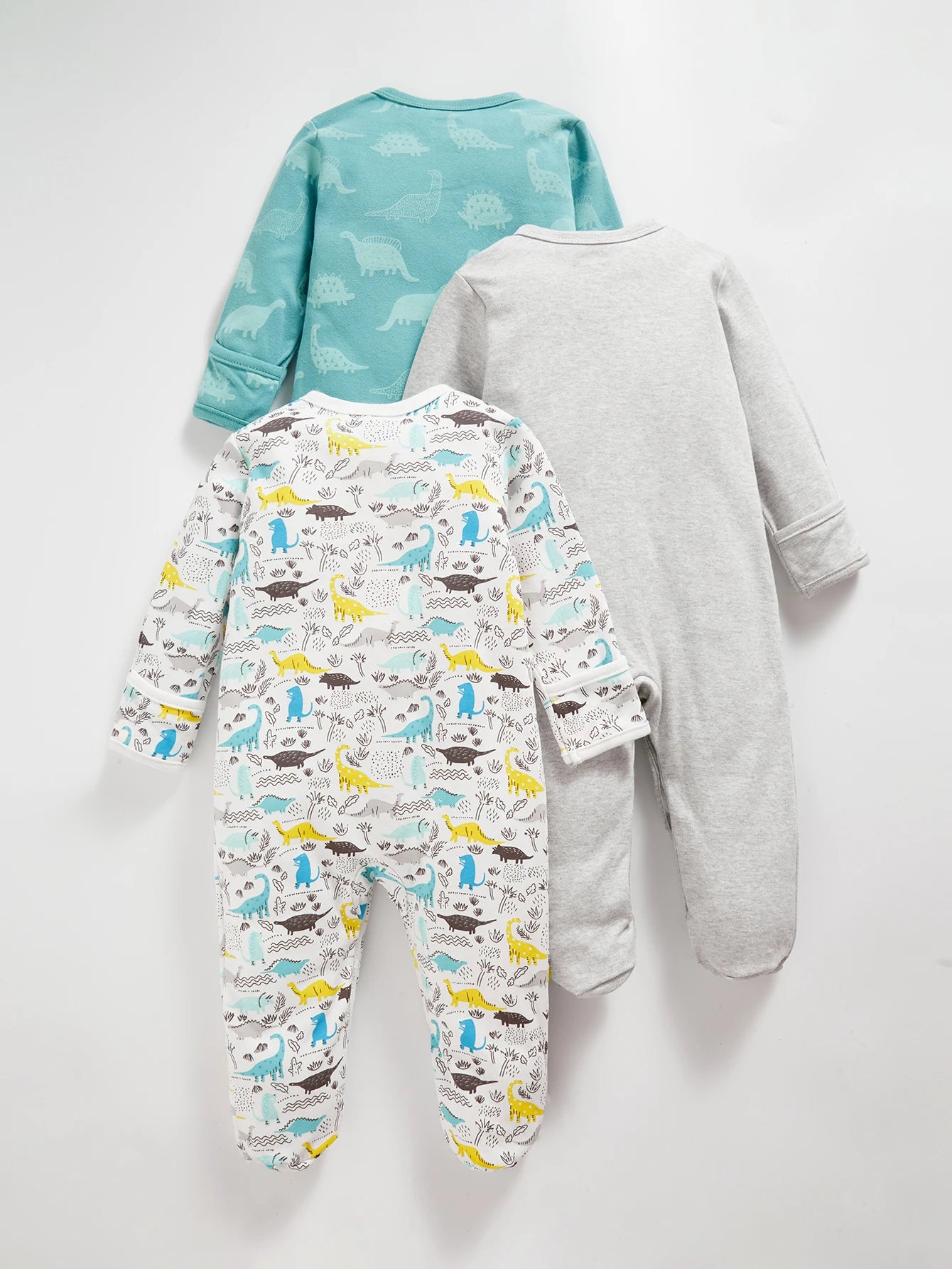 Organic cotton baby footed romper Soft and comfortable one-piece suit  Button design  Suitable for newborns to 12 months