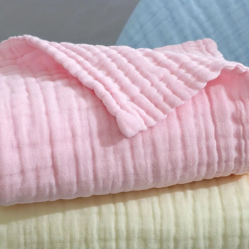 6 Layers Bamboo Cotton Baby Receiving Blanket Infant Kids Swaddle Wrap Blanket Sleeping Warm Quilt Bed Cover Muslin Baby Blanket