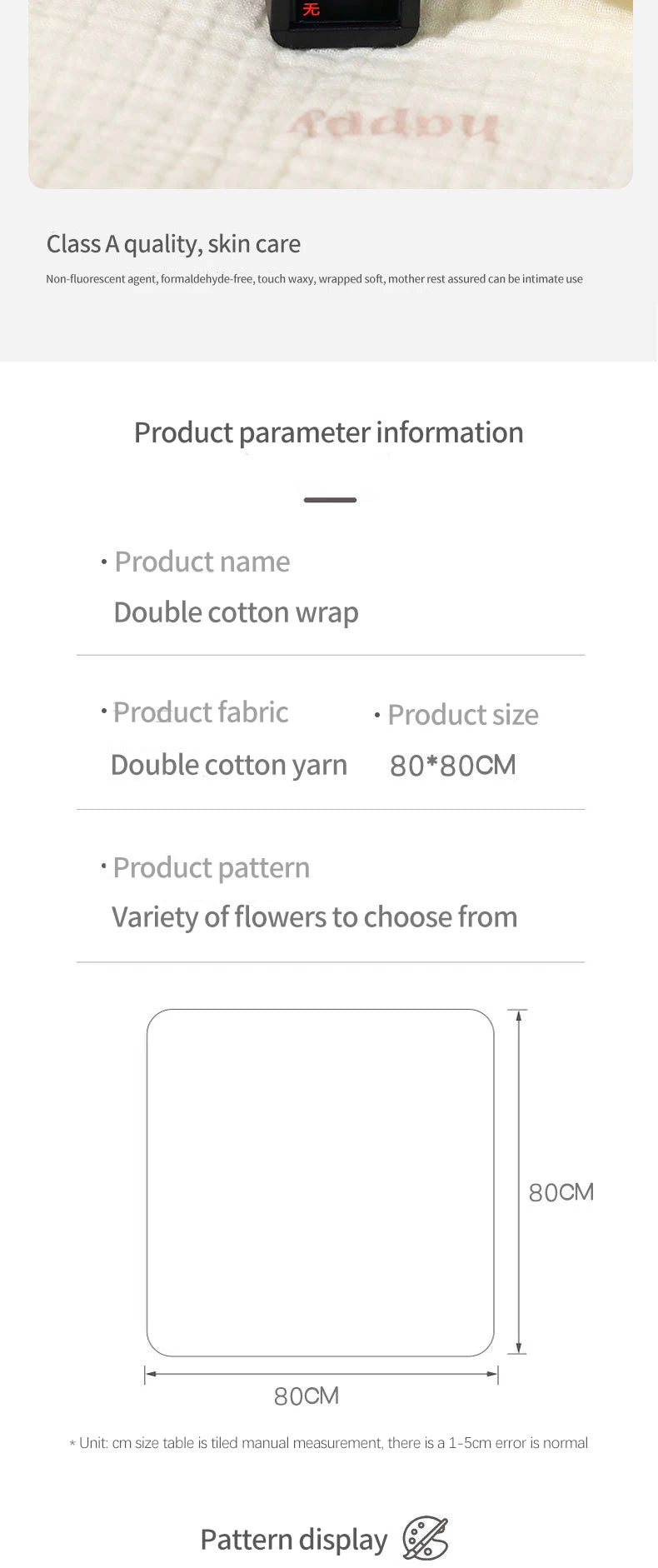 Cotton Muslin Baby Receiving Blankets for Girls and Boys Newborn Muslin Swaddle Blanket Bedding Infant Bath Towel Baby Items