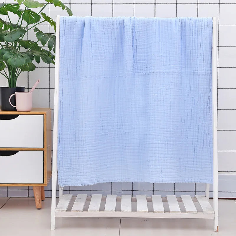 6 Layers Bamboo Cotton Baby Receiving Blanket Infant Kids Swaddle Wrap Blanket Sleeping Warm Quilt Bed Cover Muslin Baby Blanket