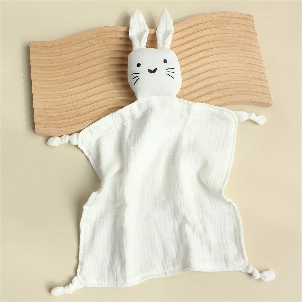 Organic Cotton Rabbit Muslin Comfort Blanket