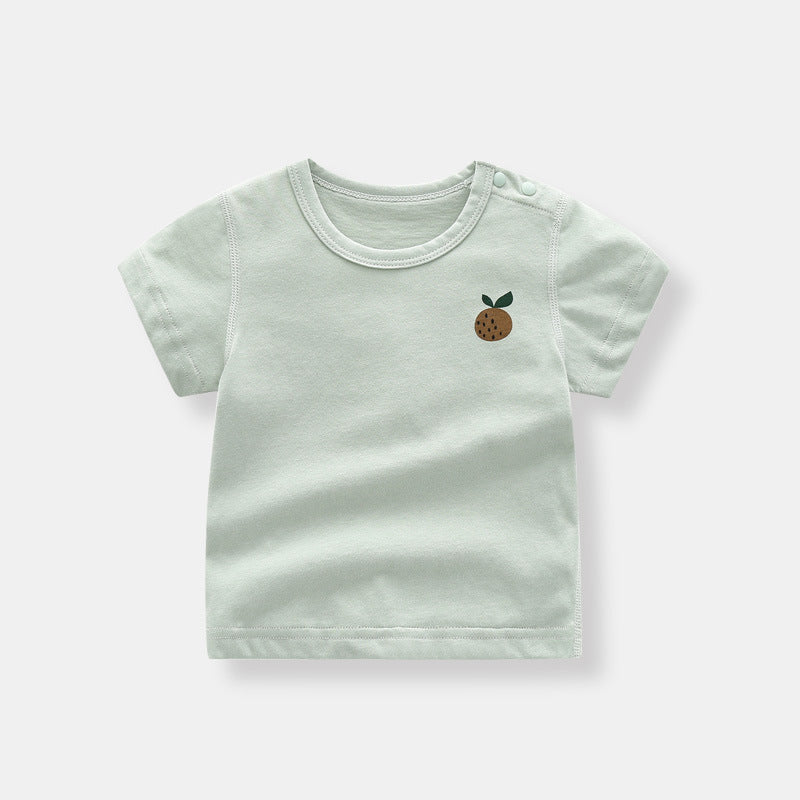 Organic Cotton Summer Baby Print Short Sleeve T-Shirt
